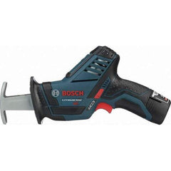 Bosch - 12V, 0 to 3,000 SPM, Cordless Reciprocating Saw - 0.5699" Stoke Length, Lithium-Ion Batteries Included - A1 Tooling