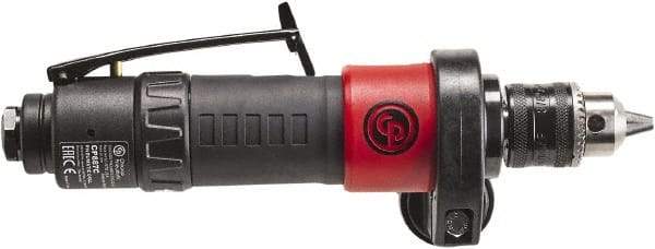 Chicago Pneumatic - 3/8" Keyed Chuck - Inline Handle, 2,100 RPM, 0.4 hp, 90 psi - A1 Tooling