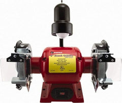 Value Collection - 6" Wheel Diam x 3/4" Wheel Width, 1/3 hp Bench Grinder - 1 Phase, 3,400 Max RPM, 120 Volts - A1 Tooling