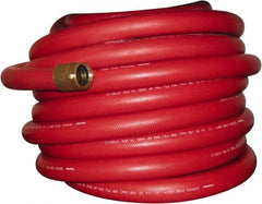 Dixon Valve & Coupling - 3/4" ID, 800 Working psi, Red EPDM Fire Hose - Male x Female NST (NH) Ends, 100' Long, 2,400 Burst psi - A1 Tooling