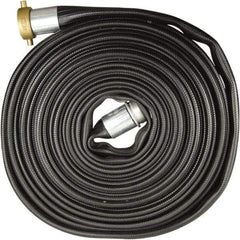 Dixon Valve & Coupling - 2-1/2" ID, 200 Working psi, Black Nitrile Fire Hose - Male x Female NST (NH) Ends, 100' Long, 600 Burst psi - A1 Tooling