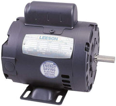 Leeson - 1/4 Max hp, 1,725 Max RPM, Electric AC DC Motor - 115, 208, 230 V Input, Single Phase, 48 Frame - A1 Tooling