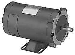 Leeson - 1 Max hp, 1,800 Max RPM, Electric AC DC Motor - 12 V Input, 56C Frame - A1 Tooling