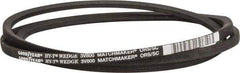 Continental ContiTech - Section 3V, 80" Outside Length, V-Belt - Fiber Reinforced Wingprene Rubber, HY-T Wedge MatchmakerEnvelope, No. 3V800 - A1 Tooling