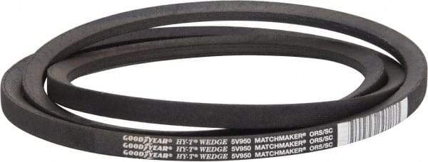 Continental ContiTech - Section 5V, 95" Outside Length, V-Belt - Fiber Reinforced Wingprene Rubber, HY-T Wedge MatchmakerEnvelope, No. 5V950 - A1 Tooling