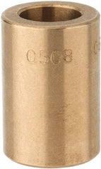 Made in USA - 5/16" Inside x 1/2" Outside Diam, Cast Bronze Sleeve Bearing - 3/4" OAL - A1 Tooling