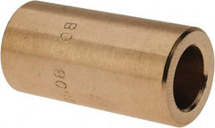 Made in USA - 5/16" Inside x 1/2" Outside Diam, Cast Bronze Sleeve Bearing - 1" OAL - A1 Tooling