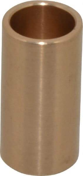 Made in USA - 1/2" Inside x 5/8" Outside Diam, Cast Bronze Sleeve Bearing - 1-1/4" OAL - A1 Tooling