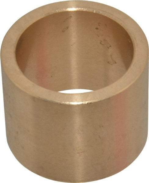 Made in USA - 1" Inside x 1-1/4" Outside Diam, Cast Bronze Sleeve Bearing - 1" OAL - A1 Tooling