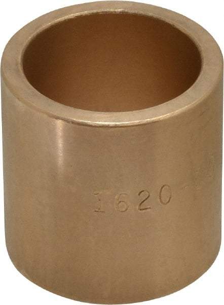 Made in USA - 1" Inside x 1-1/4" Outside Diam, Cast Bronze Sleeve Bearing - 1-1/4" OAL - A1 Tooling