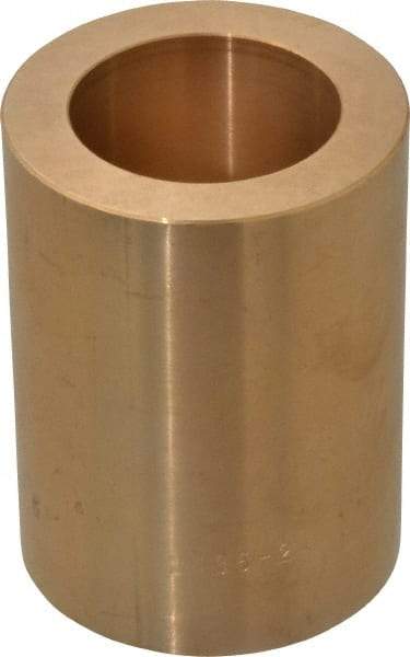 Made in USA - 1-1/2" Inside x 2-1/4" Outside Diam, Cast Bronze Sleeve Bearing - 3" OAL - A1 Tooling