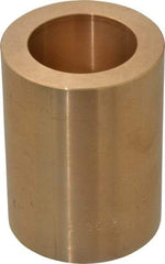 Made in USA - 1-1/2" Inside x 2-1/4" Outside Diam, Cast Bronze Sleeve Bearing - 3" OAL - A1 Tooling