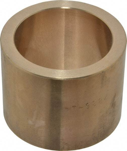 Made in USA - 1-3/4" Inside x 2-1/4" Outside Diam, Cast Bronze Sleeve Bearing - 1-3/4" OAL - A1 Tooling