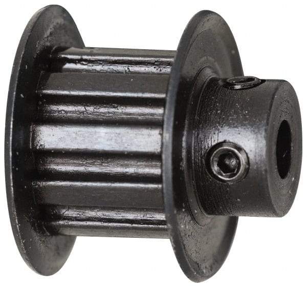 Power Drive - 44 Tooth, 5/16" Inside x 2-25/32" Outside Diam, Timing Belt Pulley - 1/4, 3/8" Belt Width, 2.801" Pitch Diam, Steel & Cast Iron - A1 Tooling