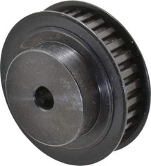 Power Drive - 30 Tooth, 5/16" Inside x 1.89" Outside Diam, Timing Belt Pulley - 1/4, 3/8" Belt Width, 1.91" Pitch Diam, Steel & Cast Iron - A1 Tooling