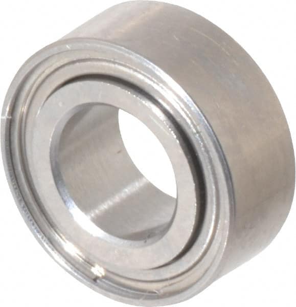 Value Collection - 5/32" Bore Diam, 5/16" OD, Double Shield Miniature Radial Ball Bearing - 1/8" Wide, 1 Row, Round Bore, 29 Lb Static Capacity, 81 Lb Dynamic Capacity - A1 Tooling