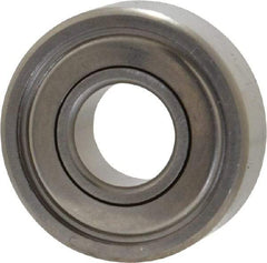 Value Collection - 1/4" Bore Diam, 5/8" OD, Double Shield Miniature Radial Ball Bearing - 0.196" Wide, 1 Row, Round Bore, 128 Lb Static Capacity, 335 Lb Dynamic Capacity - A1 Tooling