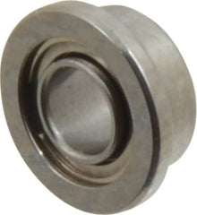 Value Collection - 3/32" Bore Diam, 3/16" OD, Double Shield Miniature Radial Ball Bearing - 3/32" Wide, With Flange, 1 Row, Round Bore, 10 Lb Static Capacity, 31 Lb Dynamic Capacity - A1 Tooling