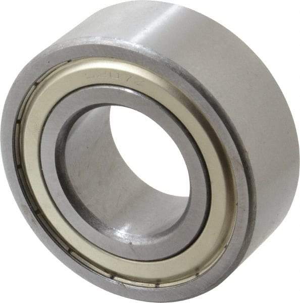 Tritan - 35mm Bore Diam, 72mm OD, Double Shield Angular Contact Radial Ball Bearing - 27mm Wide, 2 Rows, Round Bore, 6,200 Lb Static Capacity, 8,500 Lb Dynamic Capacity - A1 Tooling