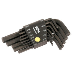 .050 - 3/8 HEX L-KEY SHORT ARM BLACK SET - A1 Tooling