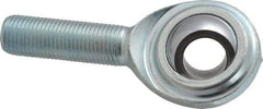 Made in USA - 1/2" ID, 1-5/16" Max OD, 8,386 Lb Max Static Cap, Plain Male Spherical Rod End - 1/2-20 RH, Steel with Steel Raceway - A1 Tooling