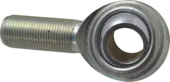 Made in USA - 3/4" ID, 1-3/4" Max OD, 14,290 Lb Max Static Cap, Plain Male Spherical Rod End - 3/4-16 RH, Steel with Steel Raceway - A1 Tooling