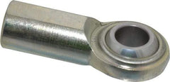 Made in USA - 3/4" ID, 1-3/4" Max OD, 14,290 Lb Max Static Cap, Plain Female Spherical Rod End - 3/4-16 RH, Steel with Steel Raceway - A1 Tooling