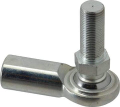 Made in USA - 3/4" ID, 1-3/4" Max OD, 14,290 Lb Max Static Cap, Female Spherical Rod End with Stud - 3/4-16 RH, Steel with Steel Raceway - A1 Tooling