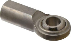 Made in USA - 5/8" ID, 1-1/2" Max OD, 5,870 Lb Max Static Cap, Plain Female Spherical Rod End - 5/8-18 RH, Stainless Steel with Stainless Steel Raceway - A1 Tooling