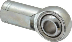 Made in USA - 7/16" ID, 1-1/8" Max OD, 10,290 Lb Max Static Cap, Plain Female Spherical Rod End - 7/16-20 RH, Alloy Steel with Steel Raceway - A1 Tooling