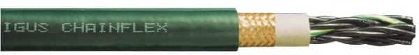 Igus - 14 AWG, 7 Strand, Green Machine Tool Wire - PVC, Flame, Oil and UV Resistant, 1 Ft. Long - A1 Tooling