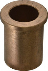 Boston Gear - 1" Inside x 1-3/8" Outside Diam, Oil Impregnated Bronze SAE-841 Flanged Sleeve Bearing - 1-5/8" Flange Outside Diam, 3/16" Flange Thickness, 2" OAL - A1 Tooling