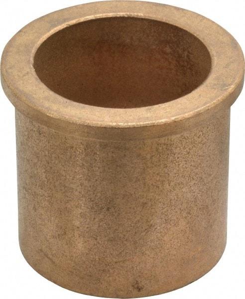 Boston Gear - 1-5/8" Inside x 2" Outside Diam, Oil Impregnated Bronze SAE-841 Flanged Sleeve Bearing - 2-1/4" Flange Outside Diam, 3/16" Flange Thickness, 2" OAL - A1 Tooling