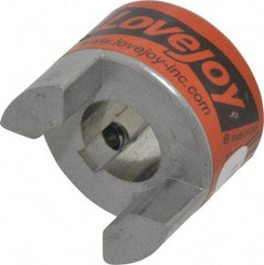 Lovejoy - 5/8" Max Bore Diam, 3/16" x 3/32" Keyway Width x Depth, Flexible Coupling Hub - 1.36" OD, 2" OAL, Sintered Iron, Order 2 Hubs & 1 Spider for Complete Coupling - A1 Tooling