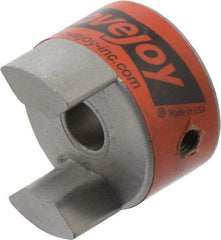 Lovejoy - 10mm Max Bore, Flexible Coupling Hub - 1.36" OD, 2" OAL, Sintered Iron, Order 2 Hubs & 1 Spider for Complete Coupling - A1 Tooling