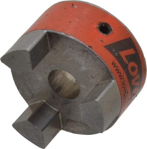 Lovejoy - 1/2" Max Bore Diam, Flexible Coupling Hub - 1-3/4" OD, 2.12" OAL, Sintered Iron, Order 2 Hubs & 1 Spider for Complete Coupling - A1 Tooling