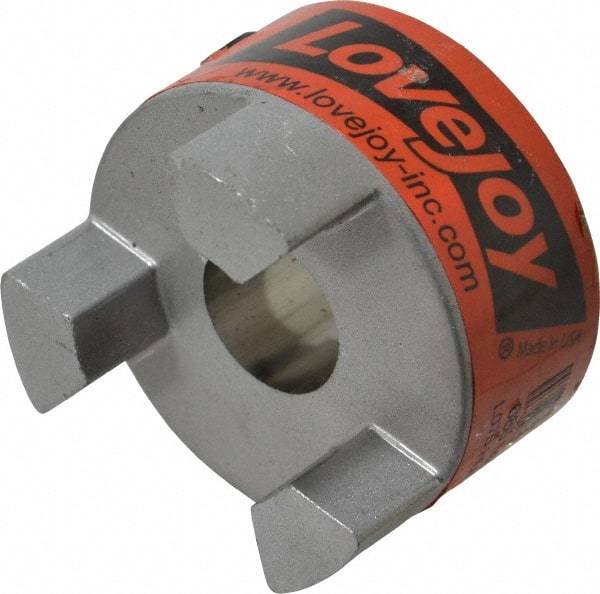 Lovejoy - 5/8" Max Bore Diam, 3/16" x 3/32" Keyway Width x Depth, Flexible Coupling Hub - 1-3/4" OD, 2.12" OAL, Sintered Iron, Order 2 Hubs & 1 Spider for Complete Coupling - A1 Tooling