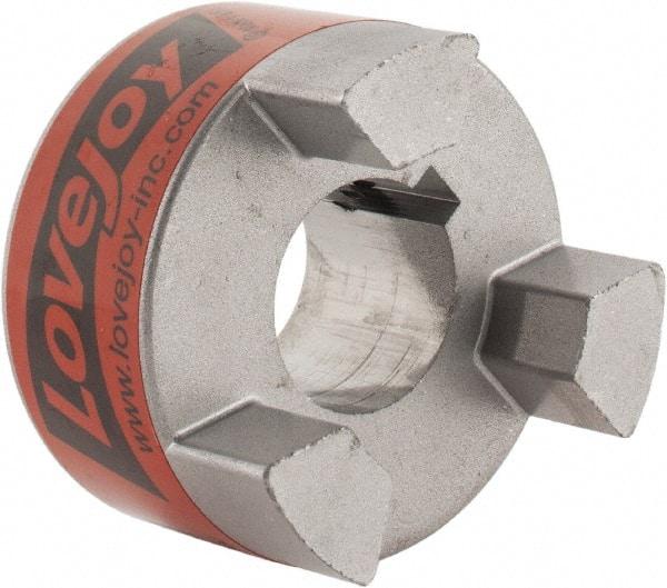 Lovejoy - 3/4" Max Bore Diam, 3/16" x 3/32" Keyway Width x Depth, Flexible Coupling Hub - 1-3/4" OD, 2.12" OAL, Sintered Iron, Order 2 Hubs & 1 Spider for Complete Coupling - A1 Tooling