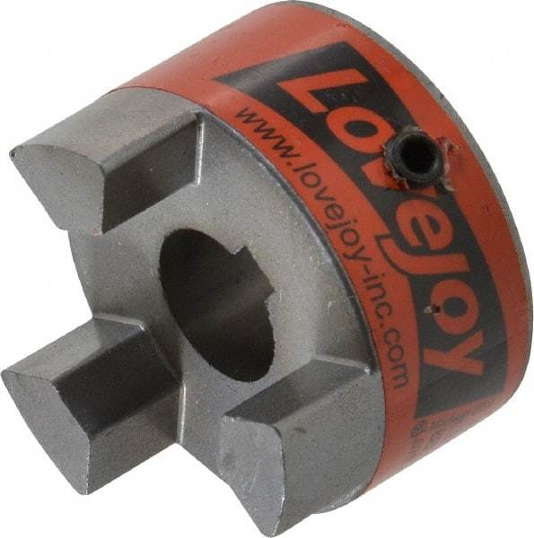 Lovejoy - 16mm Max Bore, 5mm x 2.3mm Keyway Width x Depth, Flexible Coupling Hub - 1-3/4" OD, 2.12" OAL, Sintered Iron, Order 2 Hubs & 1 Spider for Complete Coupling - A1 Tooling