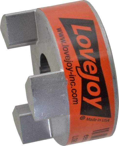 Lovejoy - 3/4" Max Bore Diam, 3/16" x 3/32" Keyway Width x Depth, Flexible Coupling Hub - 2.11" OD, 2.12" OAL, Sintered Iron, Order 2 Hubs & 1 Spider for Complete Coupling - A1 Tooling