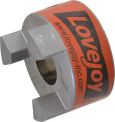 Lovejoy - 7/8" Max Bore Diam, 3/16" x 3/32" Keyway Width x Depth, Flexible Coupling Hub - 2.11" OD, 2-1/2" OAL, Sintered Iron, Order 2 Hubs & 1 Spider for Complete Coupling - A1 Tooling