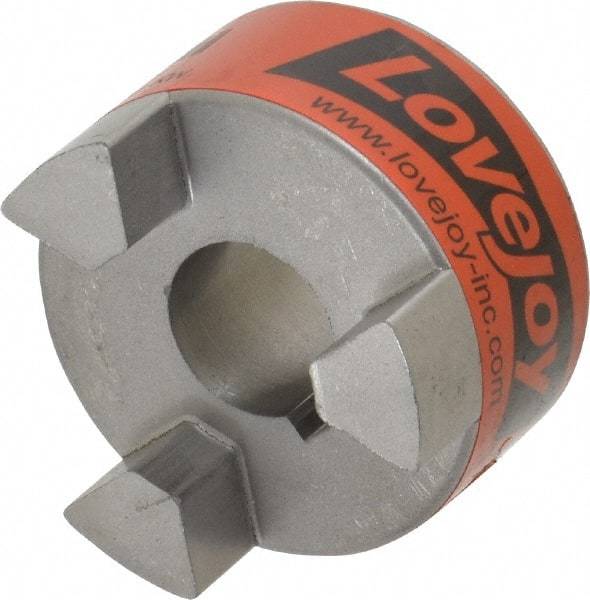 Lovejoy - 20mm Max Bore, 6mm x 2.8mm Keyway Width x Depth, Flexible Coupling Hub - 2.11" OD, 2-1/2" OAL, Sintered Iron, Order 2 Hubs & 1 Spider for Complete Coupling - A1 Tooling