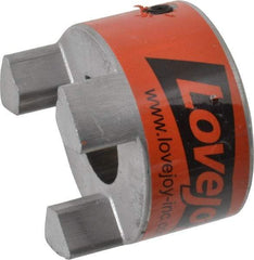 Lovejoy - 1-1/8" Max Bore Diam, 1/4" x 1/8" Keyway Width x Depth, Flexible Coupling Hub - 2.54" OD, 3-1/2" OAL, Sintered Iron, Order 2 Hubs & 1 Spider for Complete Coupling - A1 Tooling