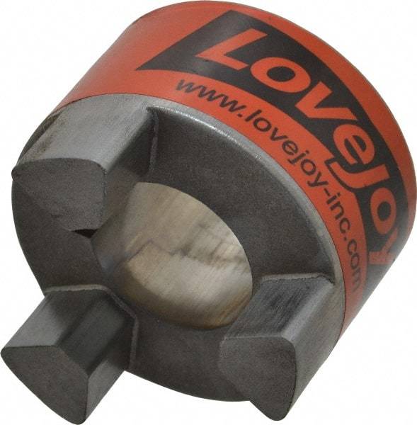 Lovejoy - 1-1/4" Max Bore Diam, 1/4" x 1/8" Keyway Width x Depth, Flexible Coupling Hub - 2.54" OD, 3-1/2" OAL, Sintered Iron, Order 2 Hubs & 1 Spider for Complete Coupling - A1 Tooling