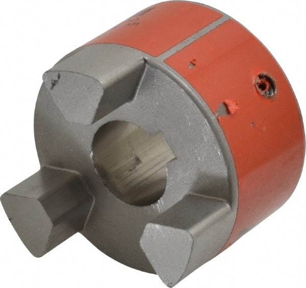 Lovejoy - 24mm Max Bore, 8mm x 3.3mm Keyway Width x Depth, Flexible Coupling Hub - 2.54" OD, 3-1/2" OAL, Sintered Iron, Order 2 Hubs & 1 Spider for Complete Coupling - A1 Tooling