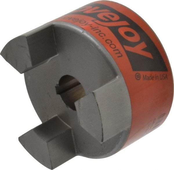 Lovejoy - 7/8" Max Bore Diam, 3/16" x 3/32" Keyway Width x Depth, Flexible Coupling Hub - 3.31" OD, 4-1/4" OAL, Sintered Iron, Order 2 Hubs & 1 Spider for Complete Coupling - A1 Tooling