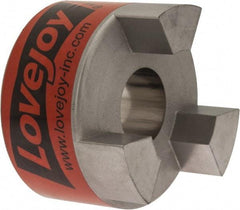 Lovejoy - 1-1/4" Max Bore Diam, 1/4" x 1/8" Keyway Width x Depth, Flexible Coupling Hub - 3.31" OD, 4-1/4" OAL, Sintered Iron, Order 2 Hubs & 1 Spider for Complete Coupling - A1 Tooling