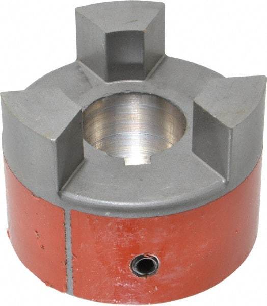 Lovejoy - 1-3/8" Max Bore Diam, 5/16" x 5/32" Keyway Width x Depth, Flexible Coupling Hub - 3.31" OD, 4-1/4" OAL, Sintered Iron, Order 2 Hubs & 1 Spider for Complete Coupling - A1 Tooling