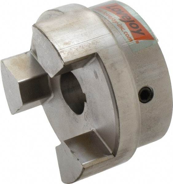 Lovejoy - 1-1/4" Max Bore Diam, Flexible Hub Coupling - 4-1/2" OD, 4.88" OAL, Sintered Iron - A1 Tooling