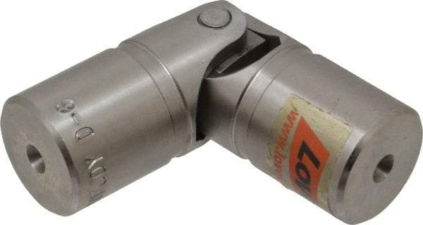 Lovejoy - 1" Bore Depth, 1,560 In/Lbs. Torque, D-Type Single Universal Joint - 1/2" Inside x 1" Outside Diam, 3-3/8" OAL - A1 Tooling